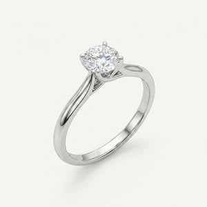 Modern Prong Diamond Ring