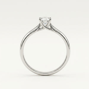 Modern Prong Diamond Ring