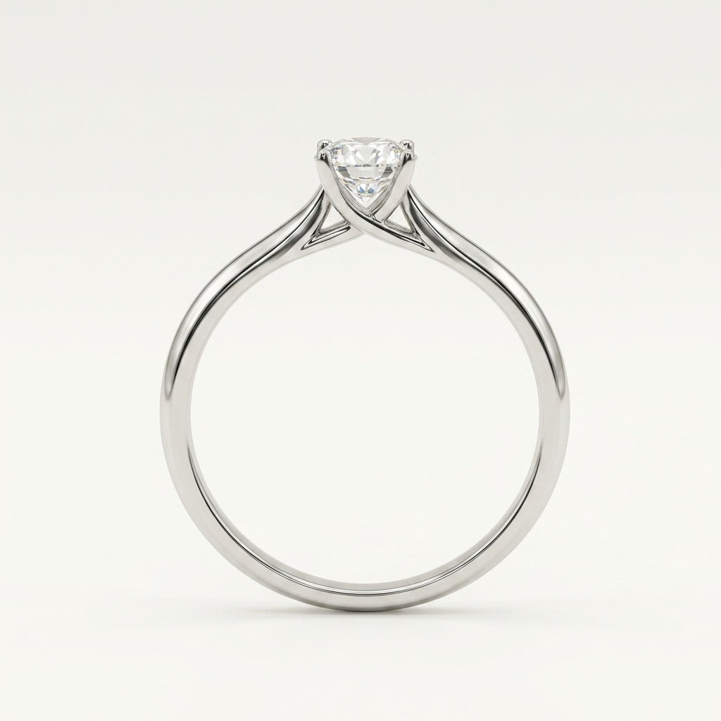 Modern Prong Diamond Ring