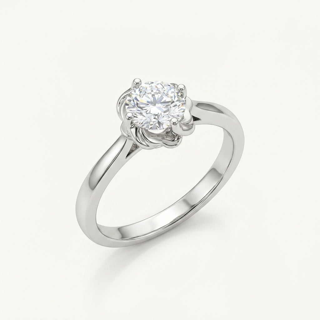 Bloom Solitaire Ring