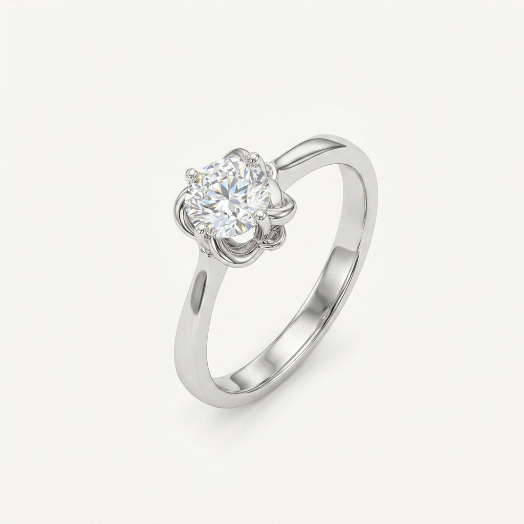 Bloom Solitaire Ring