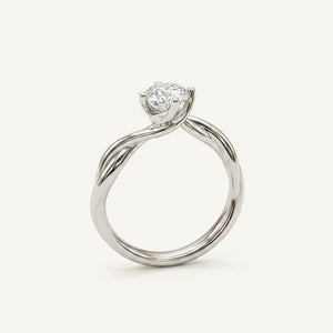 Interlace Solitaire Ring
