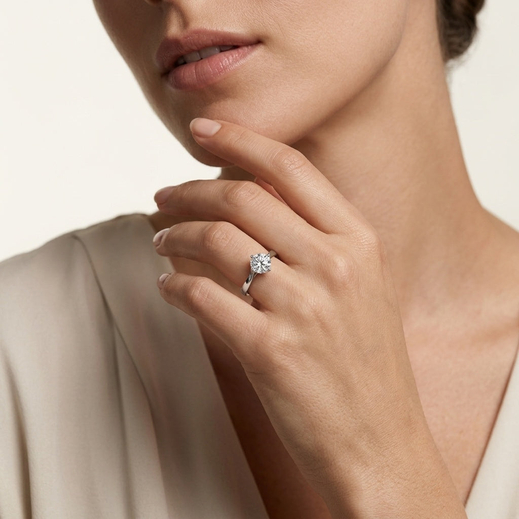 Modern Swirl Band Ring