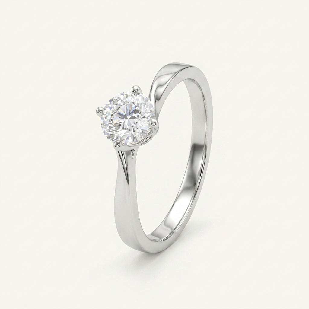 Modern Swirl Band Ring