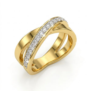 Infinity Crystal Embrace Ring with Crystal From Europe
