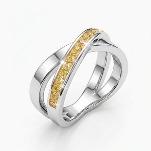 Infinity Crystal Embrace Ring with Crystal From Europe