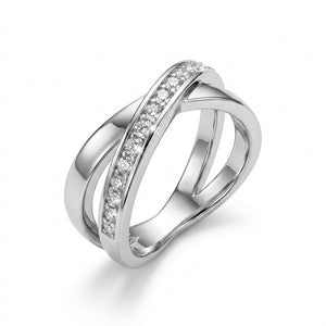 Infinity Crystal Embrace Ring with Crystal From Europe