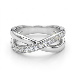 Infinity Crystal Embrace Ring with Crystal From Europe