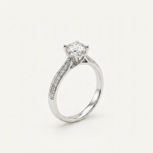 Pave Split Band Modern Ring