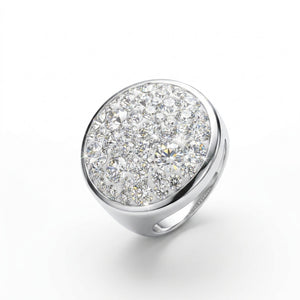 Infinity Shine Crystal Ring with Crystals from Europe