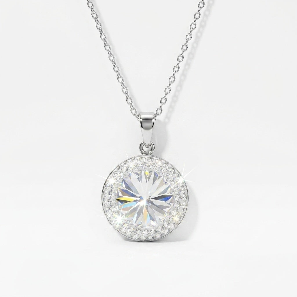 18mm Rivoli SW Blue Pendant