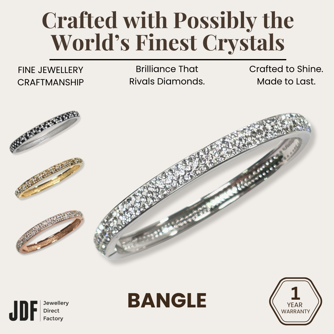 Sparkling European Crystal Bangle