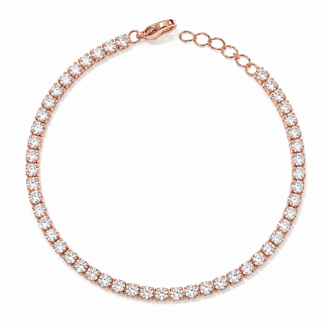 Dainty Tennis Bracelet with Cubic Zirconia