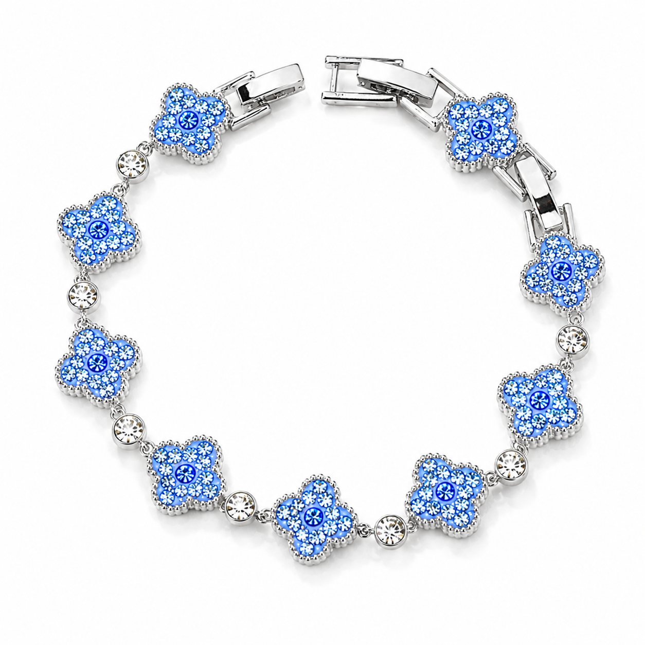 Clover Bracelet with Crystal From Europe
