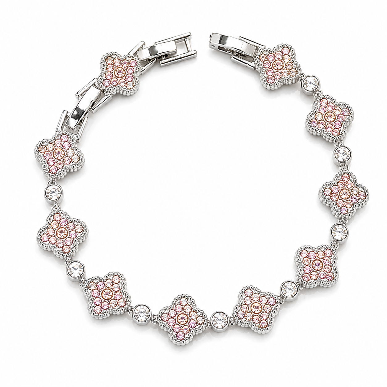 Clover Bracelet with Crystal From Europe