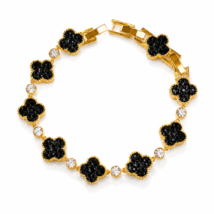 Clover Bracelet with Crystal From Europe