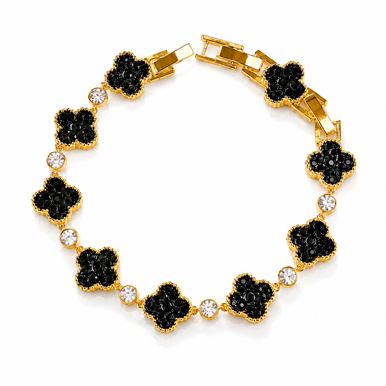 Clover Bracelet with Crystal From Europe
