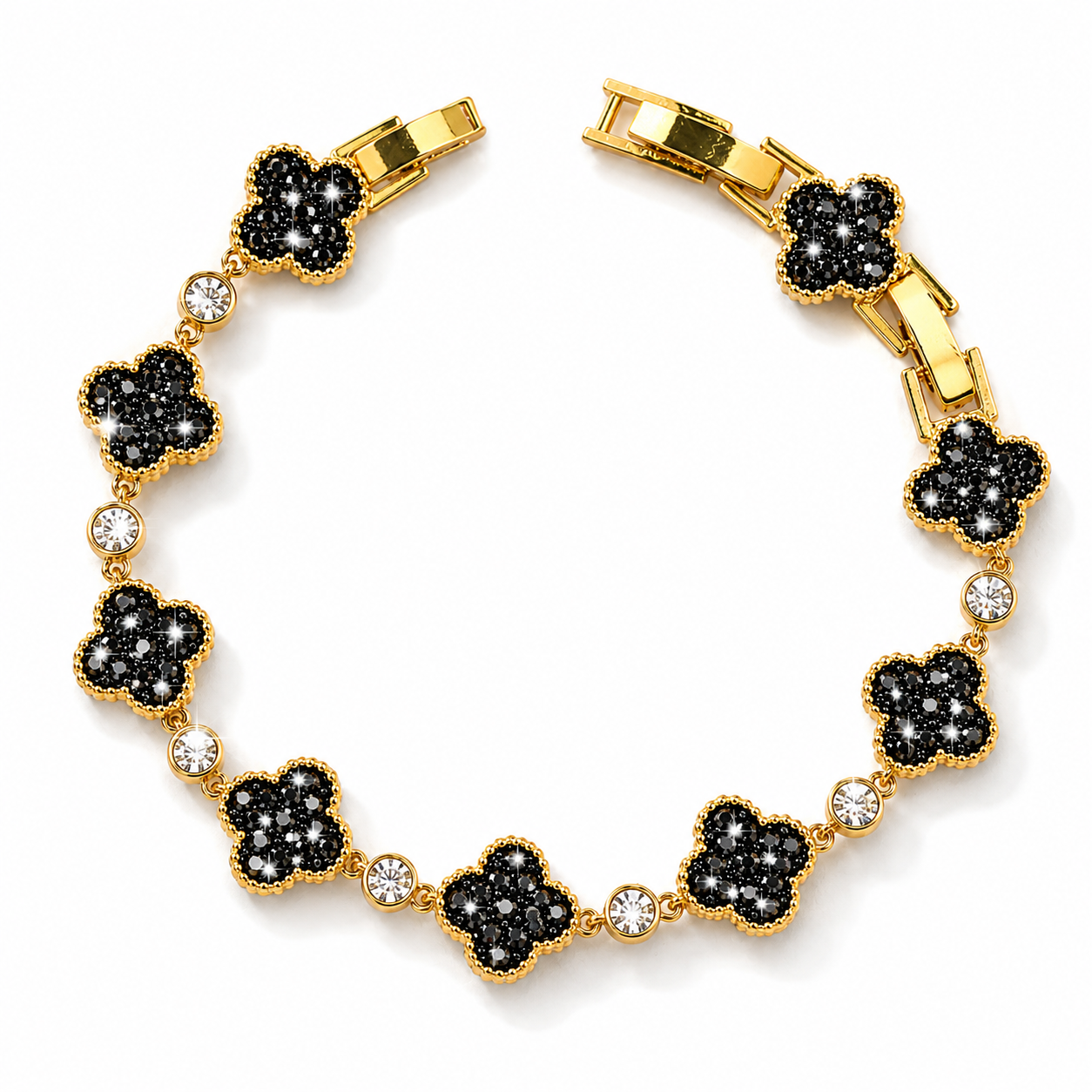Clover Bracelet with Crystal From Europe