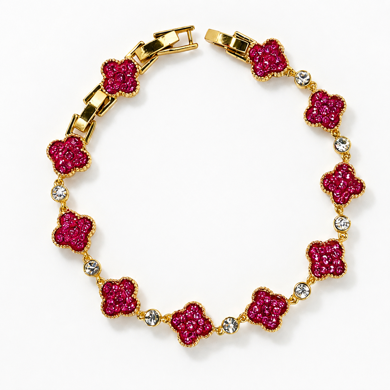 Clover Bracelet with Crystal From Europe