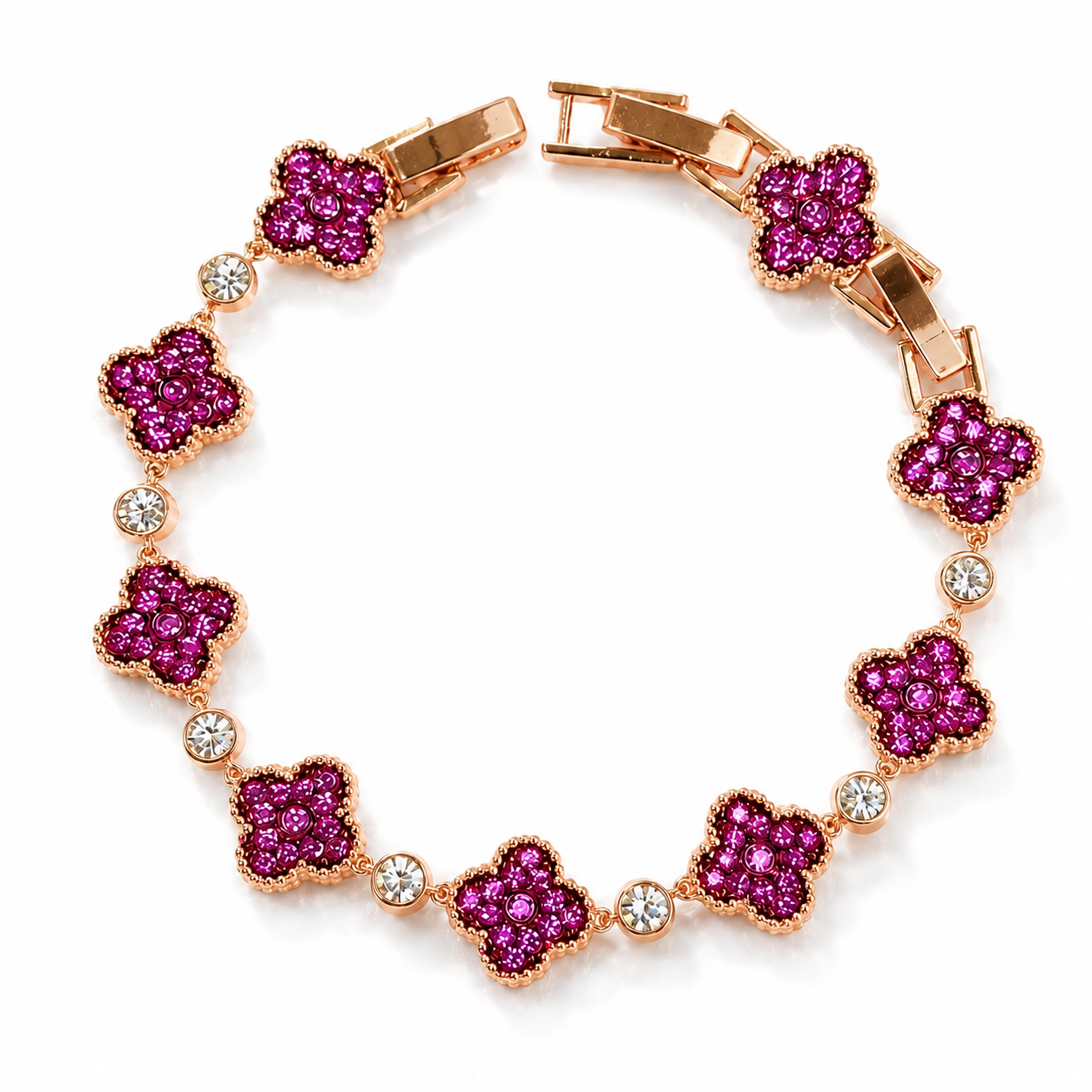 Clover Bracelet with Crystal From Europe