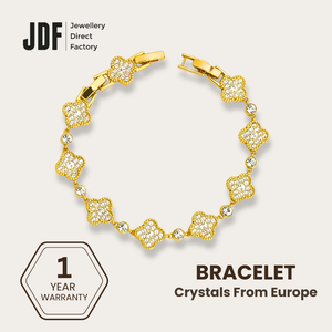 Clover Bracelet with Crystal From Europe