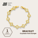 Clover Bracelet with Crystal From Europe
