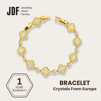 Clover Bracelet with Crystal From Europe